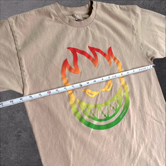 🟢5/$25  Spitfire Tan T-Shirt - Picture 5 of 9